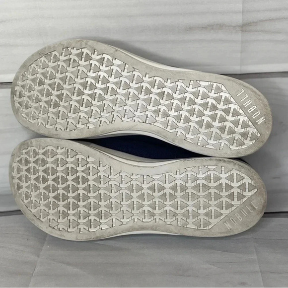 NOBULL Canvas Trainer Navy Ivory Blue Athletic Shoes Men's 8.5 Women’s 10 - Picture 5 of 6